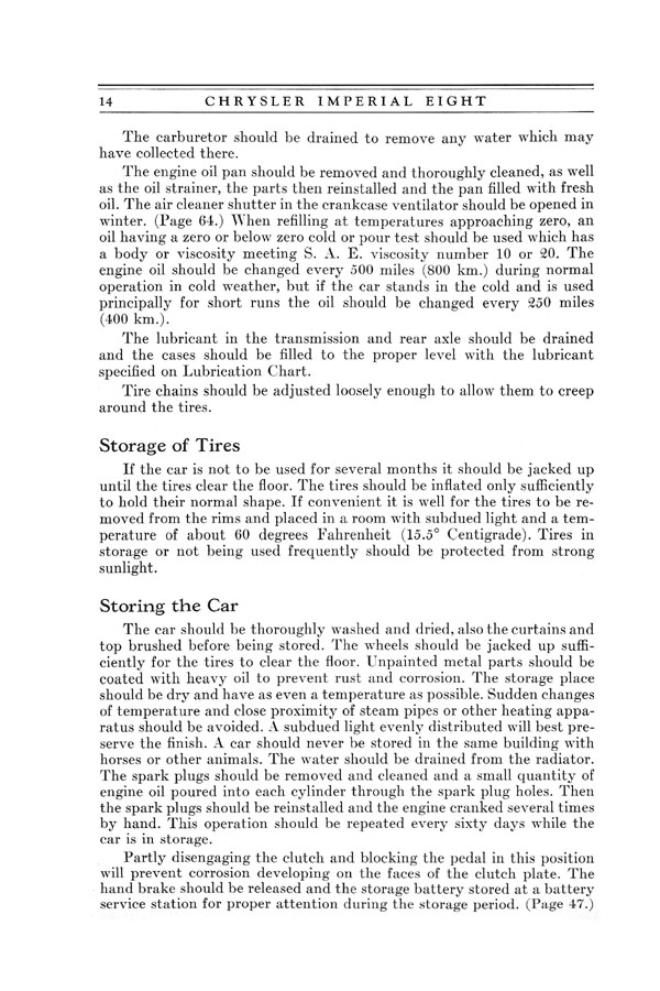 1930 Chrysler Imperial 8 Owners Manual Page 70